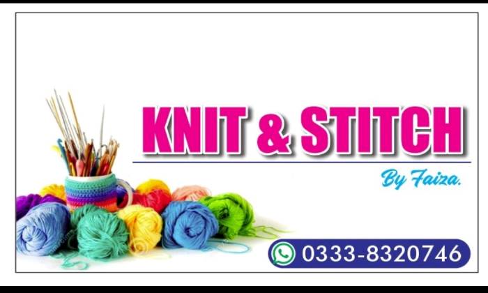 Knit and stitch by Faiza