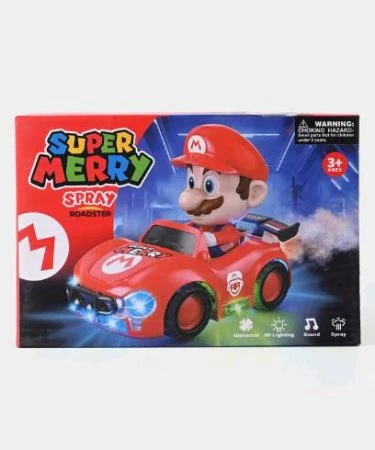 Super Mario Spray Car with Lights and Music - Khareedo/Kharedo
