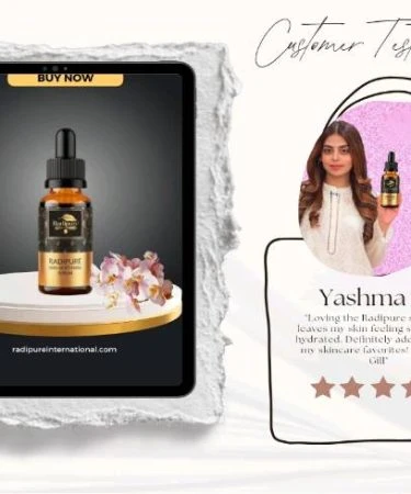 Radipure 5 in 1 Skin Whitening and Glowing Serum Bottle