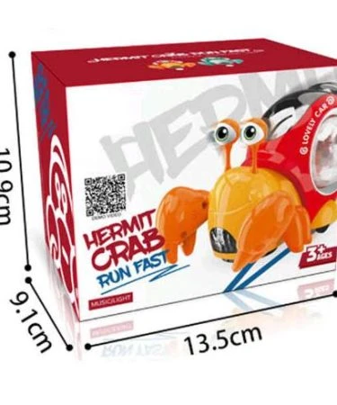 Adorable Hermit Crab Night Light with Music - Check on Delivery Available