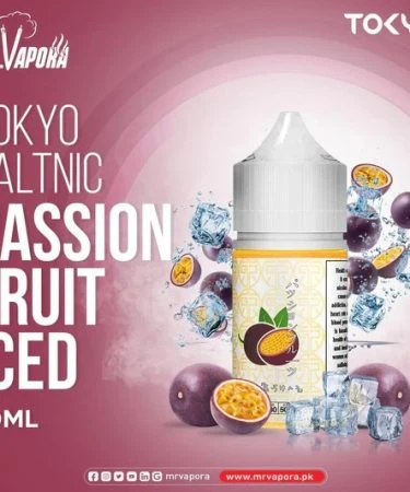 Tokyo Saltnic Iced Passion Fruit 30ml E-liquid Bottle