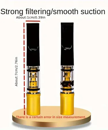 `5PCS Premium Reusable Cigarette Filters - Stylish & Durable Smoking Accessory