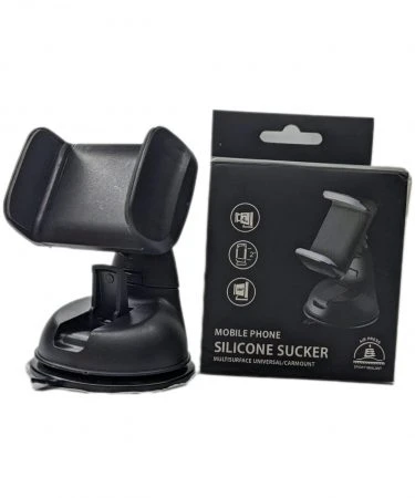 Best Quality Silicon Suckerz for mobile phone Mobile Phone Silicone Suckerz Universal Car Mount Holder Silicone Car Mobile Holder Mount Short Neck 360° Rotation with Ultimate Reusable Suction Cup for Car Dashboard/Car and Windshield