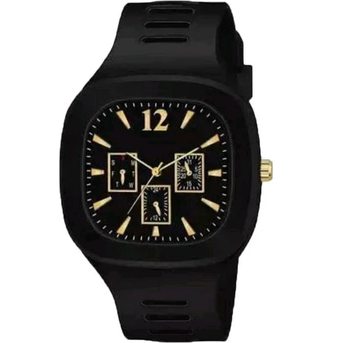 Stylish Men's Silicon Analog Watch - Available Now on Khareedo/Kharedo
