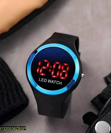 Black Silicone Smartwatch for Boys and Girls - Check on Delivery Available