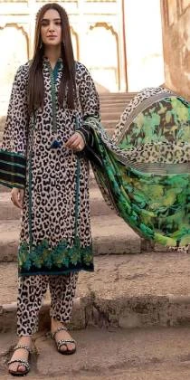 Stylish 3-Piece Lawn Printed Summer Suit in Vibrant Colors