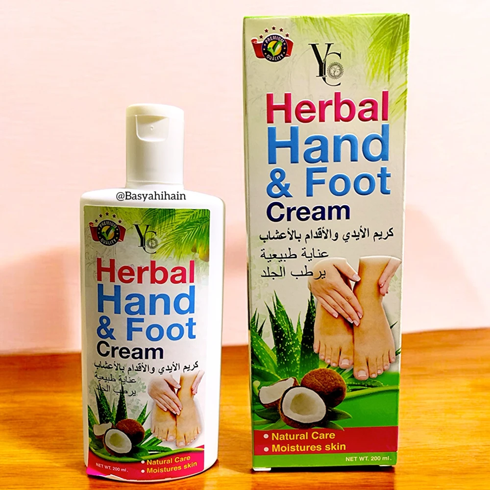 YC Hand & Foot Cream Aloe Vera & Coconut - 200ml - Soft & Moisturized Skin