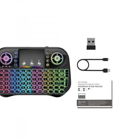 l10 Wireless Backlit Mini Keyboard With Touchpad Learning Function 2.4GHZ Wireless Backlit Mini Keyboard with TouchPad and mouse for Xbox
