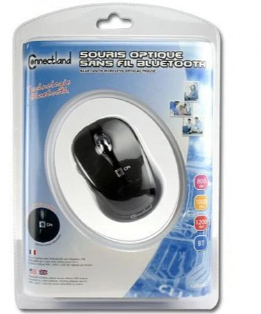 Connectland Bluetooth Wireless Optical Mouse S-MS-173-BT Bluetooth Wireless optical mouse without USB receiver Plug & Play 800 / 1200 / 1600 dpi sensor adjustable by button