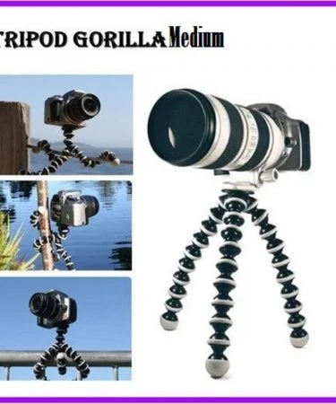 GORILLA TRIPOD Z02 MEDIUM 10 INCH WITH MOBILE HOLDER FOR DSLR AND MOBILE PHONES