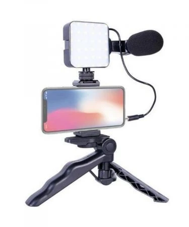 Vlogging Video Making Kit for Live Streaming Vlogging Self-Portrait Photography | Video Making Kit With Tripod Stand