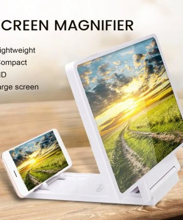 F22 Mobile Phone Screen Amplifier- Mobile Phone Stand Universal Mobile Phone Magnifying Glass HD New 3D Video Screen Amplifier Stand For Video Folding Screen Phone Accessories