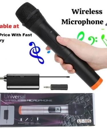Wireless handheld microphone system for karaoke