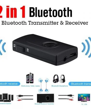 BT500 2 in 1 Bluetooth Audio Transmitter Receiver Adapter Portable Audio Player BT500 2 in 1 Bluetooth Transmitter Receiver Wireless A2DP 3.5mm Stereo Audio Music Adapter - 1PCS