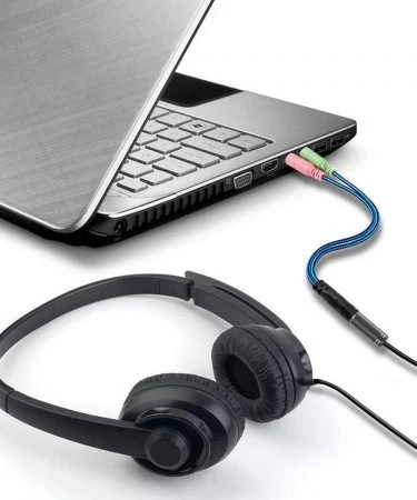 3.5mm Jack Cable Adapter Kit Mutual Convertors for PC Mac_ headset and Smartphone Tablet Earphone with Headphone Microphone Function Simultaneously Y Splitter Audio 2 Female to 1 Male Cable 1 Female to 2 Male