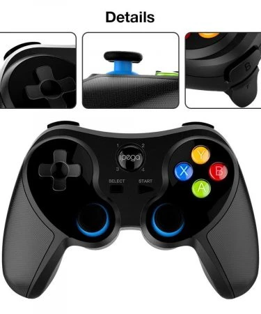 Ipega PG-9078 Game Controller Wireless Gamepad Joystick for iOS Android Tablet Phone PC laptop Multifunction Game Accessories Bluetooth Gamepad with Removable Bracket