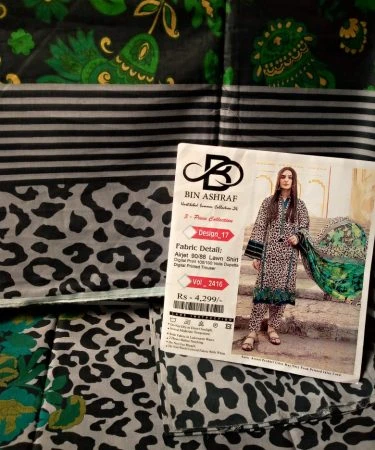 Stylish 3-Piece Lawn Printed Summer Suit in Vibrant Colors