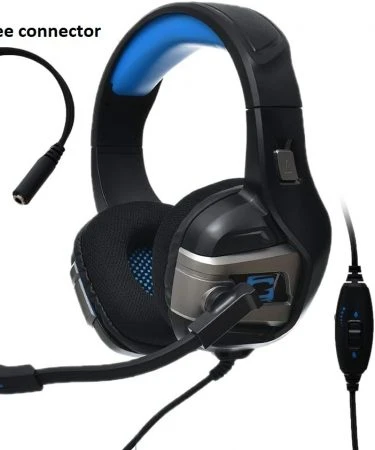 GM200 Professional Gaming Headset With Noise Cancelling Microphone -Gaming Headset for PC PS Laptop Tablet Computer Mobile Phone