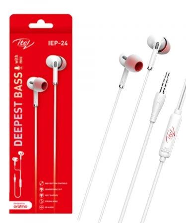 itel - Superior SOUND - Deep Base Handsfree Earphones - (IEP-24)