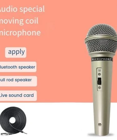 DM-701 wired microphone Professional microphone Dynamic coil - wired Handheld microphone - Dynamic Vocal Microphone Corded Microphone Professional High Sensitivity Multi-Purpose Handheld 3 m / 9.8 ft.
