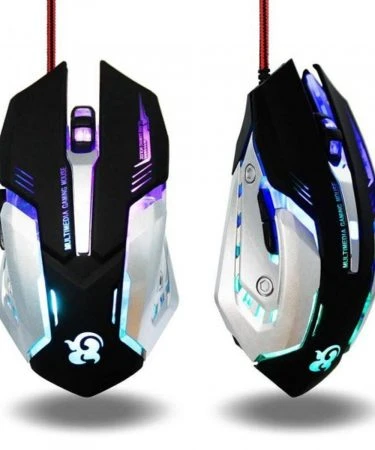 C25 Mouse Optical Usb Gaming Led Light Rgb Colorful Mouse 6 Button 2400 DPI For PC & Laptop