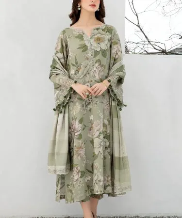 `3-Piece Vibrant Lawn Printed Suit -  Khareedo/Kharedo