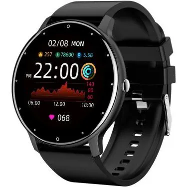 Dafit ZL02D Smartwatch - Black - Showing Display and Features