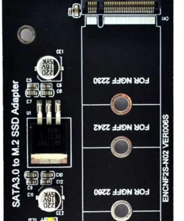 M.2 SSD Adapter M2 SATA Adapter Riser M.2 to SATA Adapter M.2 NGFF Converter SATA3.0 6G Card B Key for 2230-2280 M.2 SATA SSD |  M.2 NGFF MSATA SSD to SATA 3.0 Adapter 2 in 1 Converter Card for PC Laptop