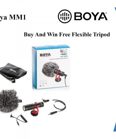 BOYA BY-MM1 MM1 Compact On-Camera Video Microphone Youtube Vlogging Recording Mic | BOYA by-MM1 Universal Shotsgun Mic Video Livestream Recording Studio Camera Microphone for Phone Camera Tablet YouTube