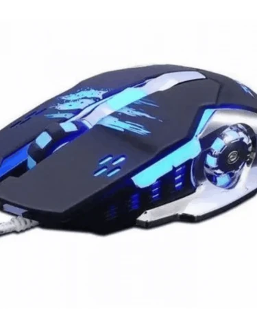 T9 Professional Gaming Mouse 3200 DPI USB wired for Gamers Colorful Breathing Lights 6 Buttons: DPI Multi-Speed Switching Four-Way Wheel Stable Movement Side Gaming Buttons