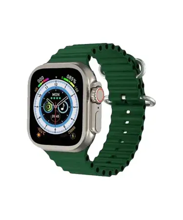 BML BW8 Wearfit Pro Ultra Smartwatch on a wrist, showcasing its display and design.