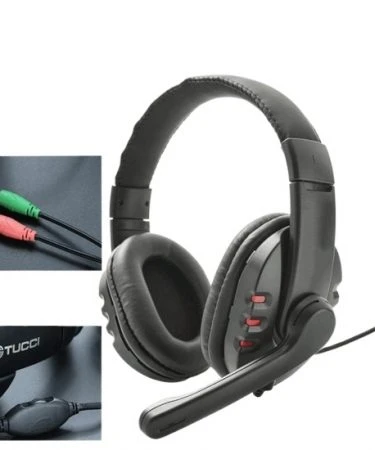 Wired Extra Bass Headphones Headsets TUCCI A5 wired gaming Headset Headphones / Headset With Mic For Voice Call And Gaming