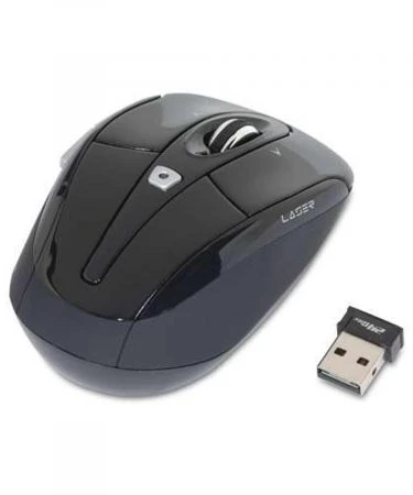 GearHead LMT3600BLK 1600 dpi Wireless Optical Nano Mouse - 2.4 GHz