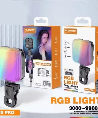 Plokama U80 Pro Portable RGB LED Light Photography Lamp 4.5W Power RGB Video Light