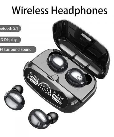 New M32 Wireless Headphones Stereo Sport Touch Headset TWS Bluetooth Earphone Mini Earbuds With Microphone 2000mAh Charging Case