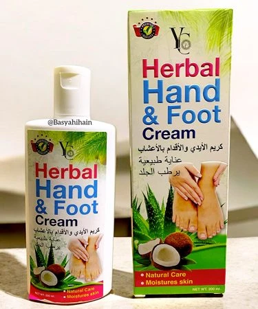 YC Hand & Foot Cream Aloe Vera & Coconut - 200ml - Soft & Moisturized Skin