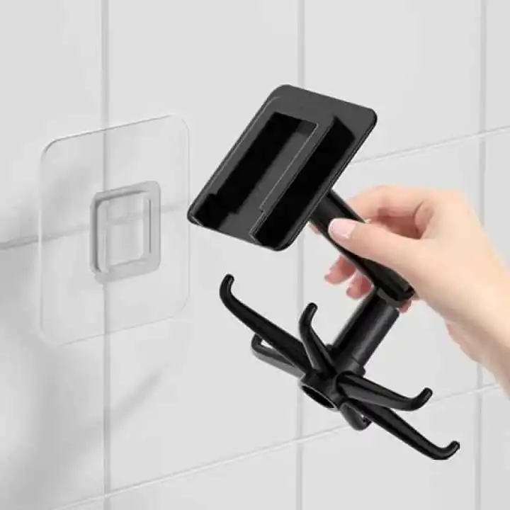 Kitchen Hook Multi-Purpose Hooks 360 Degrees Rotated Rotatable Rack For Organizer Storage Spoon Hanger Wall Door Hook Accessories