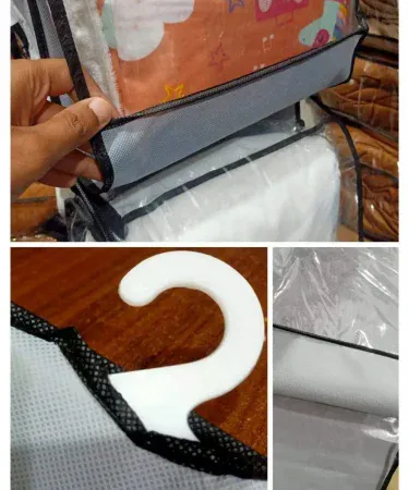 Grey 6-Pocket Double-Sided Handbag Organizer for Purse and Bag Storage