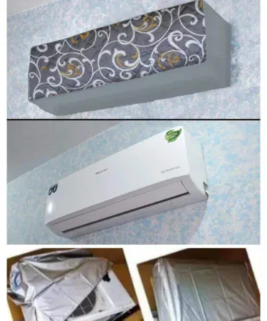 Quilted Printed AC Cover for Indoor and Outdoor Units - 1 Ton, 1.5 Ton, and 2 Ton Options Available