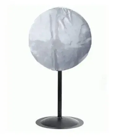 Water-resistant pedestal fan cover made from durable parachute fabric, protecting your fan from dust and moisture.