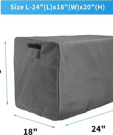Grey Parachute Material Generator Cover (Medium, 1.5 KV - 4 KV) - 24x18x20 inches