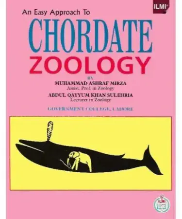 An Easy Approach to Chordate Zoology By Ilmi textbook cover, English language best seller for 18+ students, available for purchase online at Khareedo Pakistan
