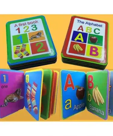 Learning Foam Book For Kids - Set of 2 Alphabet and Early Learning Books for 3-4 Year Olds made from environment-friendly foam material.