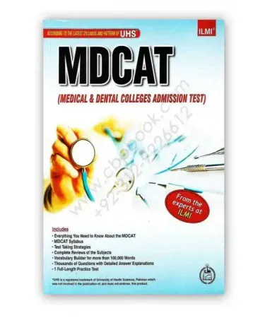 Ilmi MDCAT Medical & Dental Colleges Admissions Test Guide book cover English edition