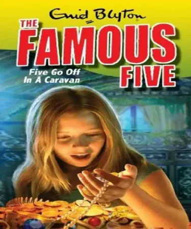 Five Go Off in a Caravan (The Famous Five #5) by Enid Blyton book cover – English children’s adventure novel, imagecaption=Five Go Off in a Caravan – Enid Blyton’s classic adventure for kids, available on Khareedo & Kharedo.
