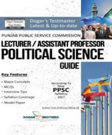 Lecturer Assistant Professor Political Science Guide PPSC Exam Preparation Book English Best Seller by Naveed Traders