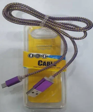 Purple Durable Quick Charging Cable for Android Phones - Fast Charger by Khareedo Kharedo Pakistan