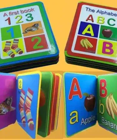 Learning Foam Book For Kids - Set of 2 Alphabet and Early Learning Books for 3-4 Year Olds made from environment-friendly foam material.