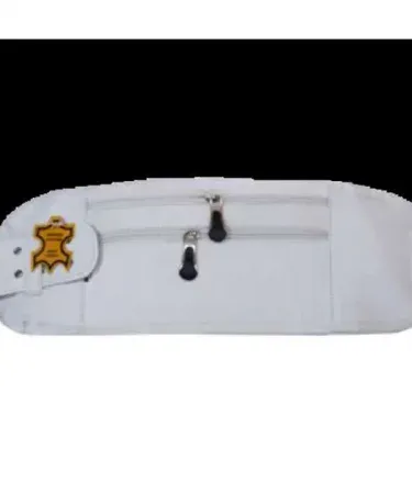 Ahram Belt White Large adjustable non-slip for Hajj and Umrah pilgrimage with plastic buckles