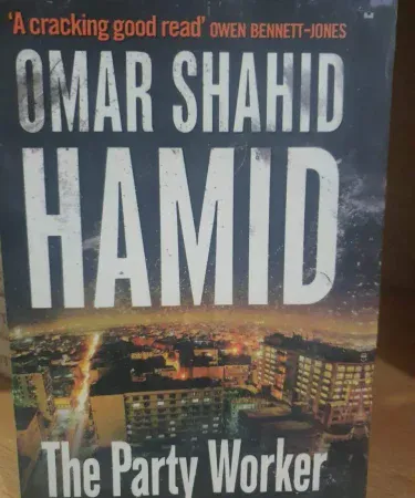 The Party Worker by Omar Shahid Hamid book cover, best seller political fiction novel about Pakistani politics, new book available on Khareedo with Check on Delivery.